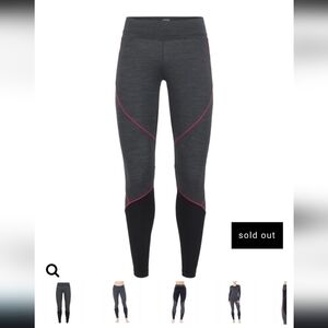 Icebreaker Oasis 200 Merino Wool Base layer Legging Tight Color Block Small Bike